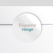 Étiquette vierge à personnaliser