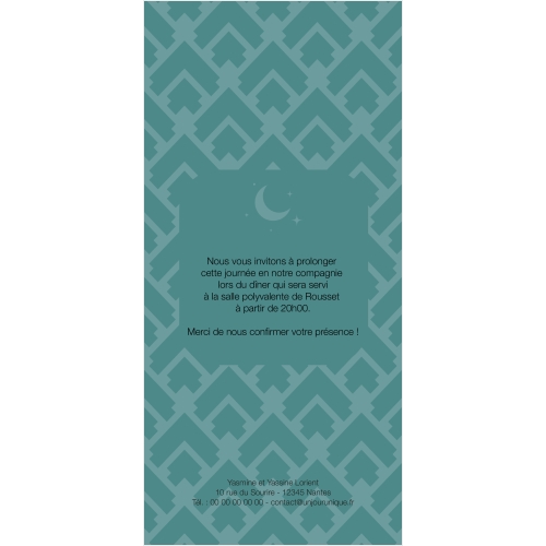 Lune oriental bleu miniature 2
