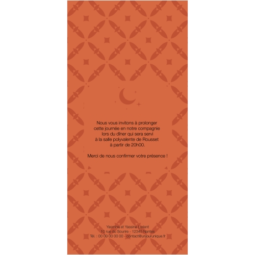 Lune oriental orange miniature 2