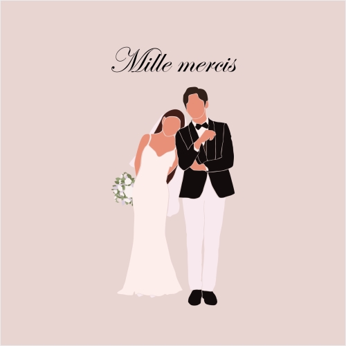 Illustration couple rose miniature 2