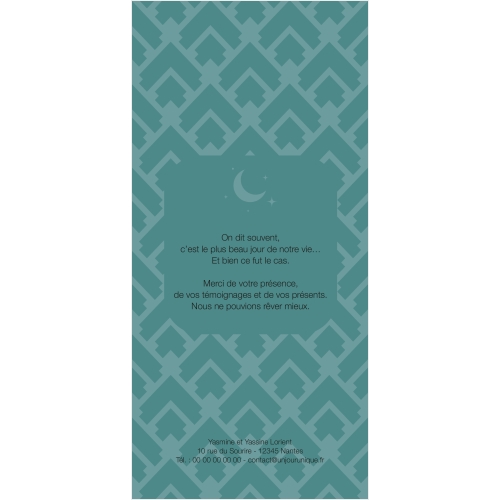 Lune oriental bleu miniature 2
