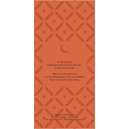 Lune oriental orange miniature 2