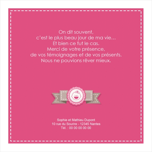 Ruban mosaique de photos Fille - Sans Photo miniature 2