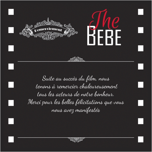 The Bébé Faire-Part Rigolo - Sans Photo miniature 2