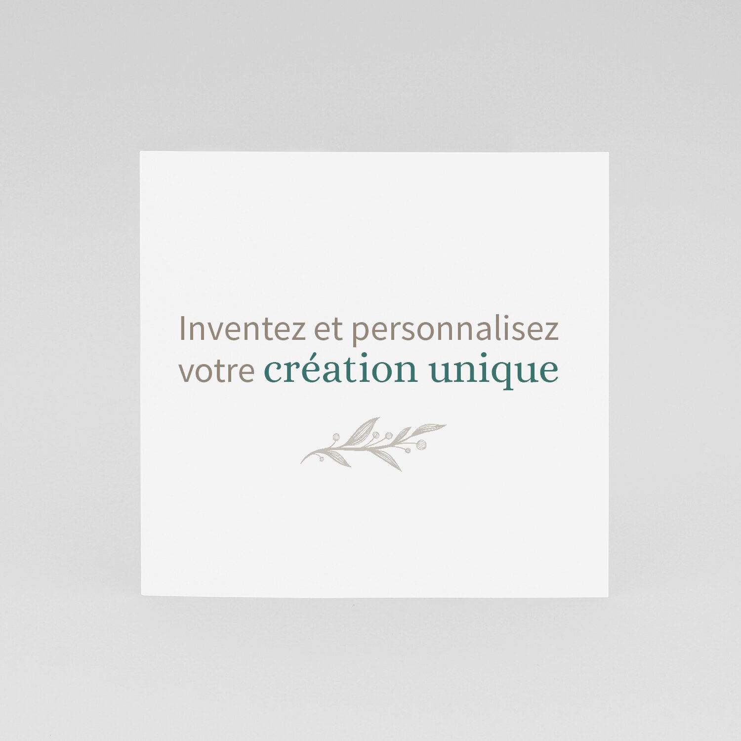 Faire Part Vierge 140x140 Recto