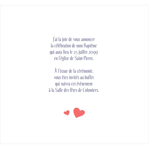 Faire Part Baptême Famille