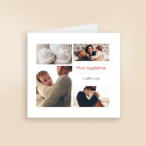 Faire Part Baptême Famille