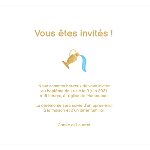 Faire Part Baptême Famille