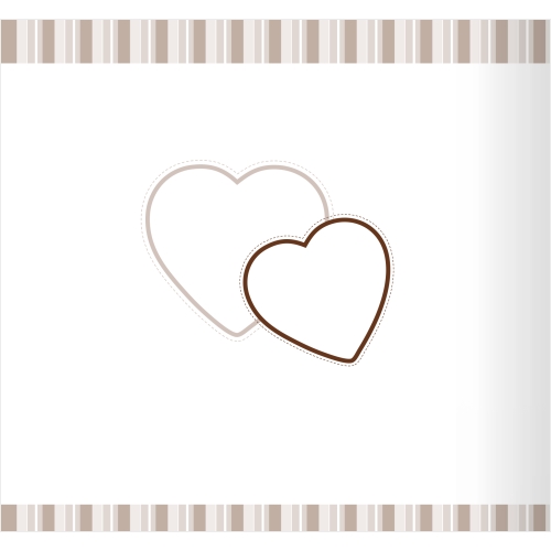 Cadre en coeur et lignes miniature 3