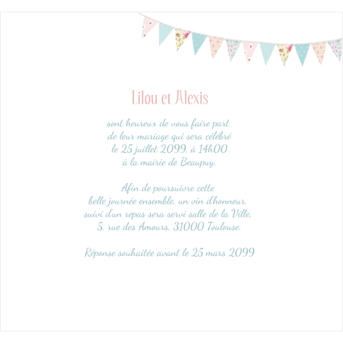 Annonce Fanions pastel