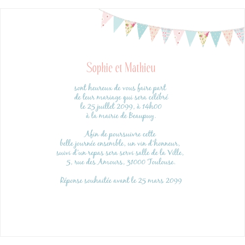Annonce Fanions pastels