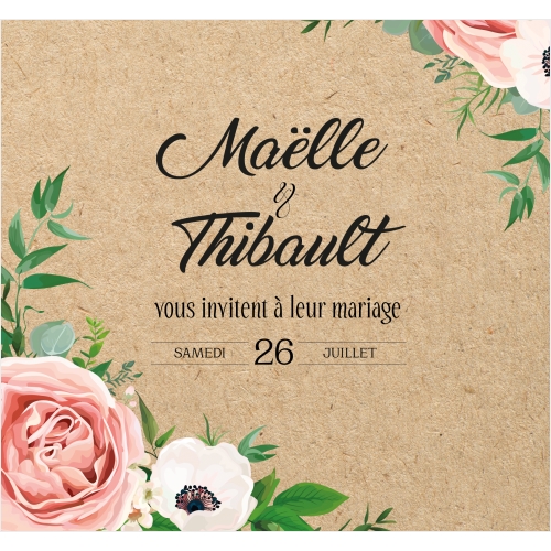 Floral kraft miniature 2