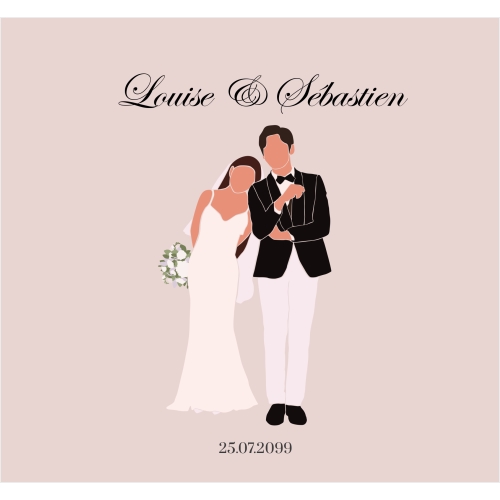 Illustration couple rose miniature 2