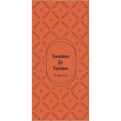 Lune oriental orange miniature 2