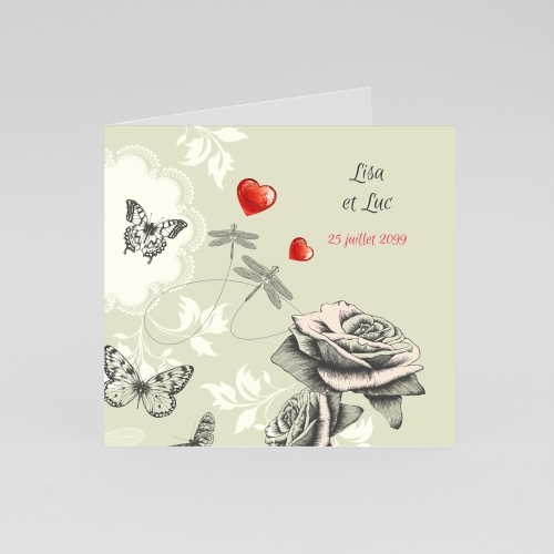 Annonce Papillons et fleur