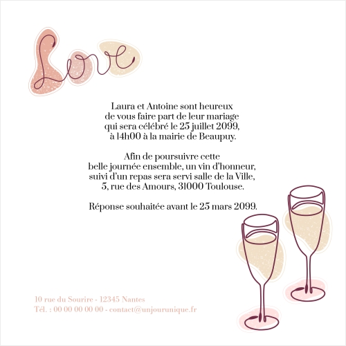 Annonce - Rose romantique