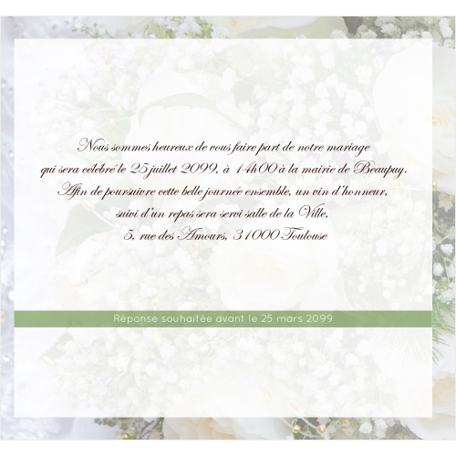 Annonce Roses blanches
