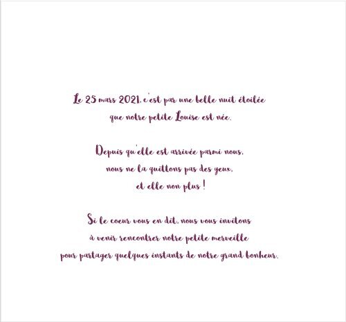 Invitation Abeille danseuse