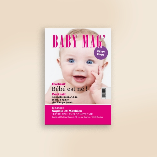 Invitation Baby mag