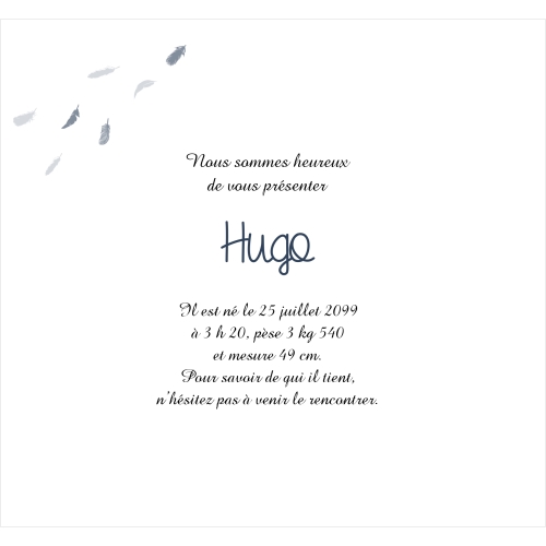 Invitation Cadre classique