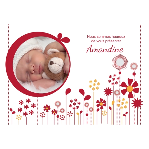 Fleur moderne motif miniature 2