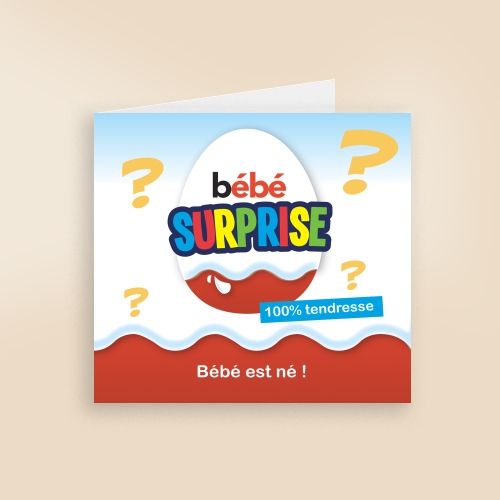 Invitation Kinder surprise pliable