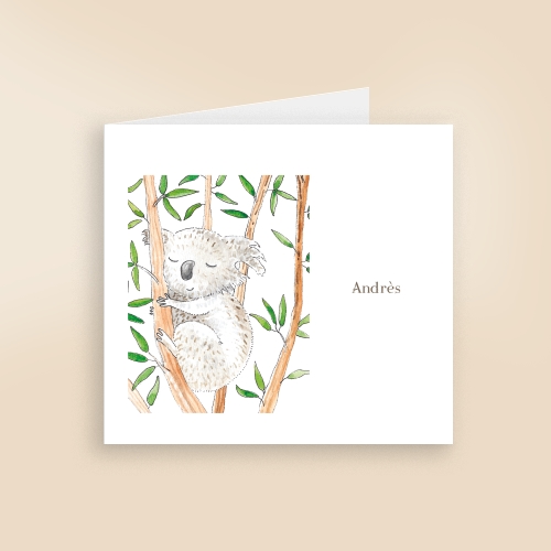 Invitation Koala aquarelle