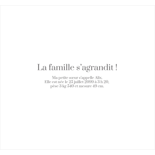 Invitation - Pastille blanche