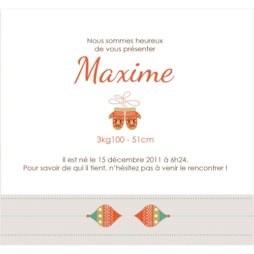 Invitation Sucre d'orge