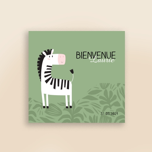 Invitation - Zèbre savane