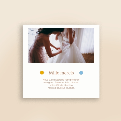 Cartes Remerciements Mariage Astres