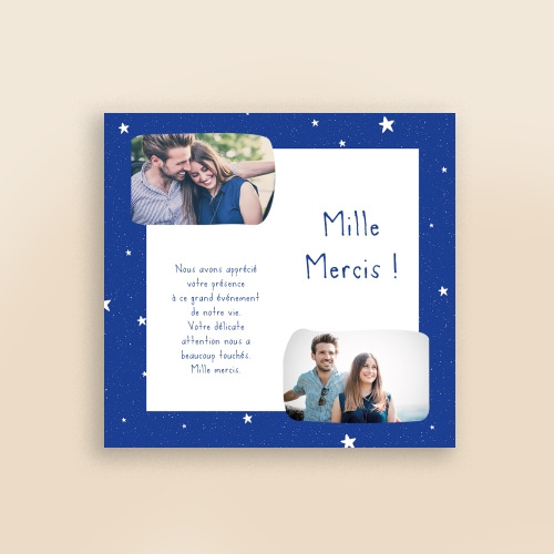 Cartes Remerciements Mariage Couple stamp