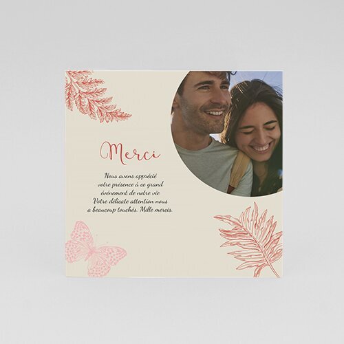 Cartes Remerciements Mariage Feuilles d'automne