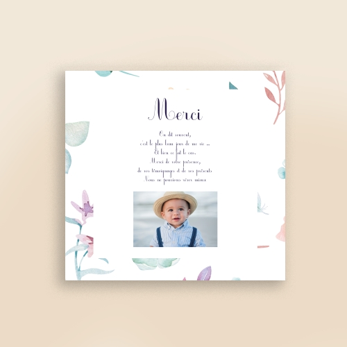 Cartes Remerciements Naissance Petit cocon