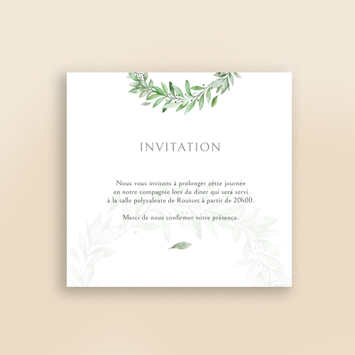 Cartes Invitation Baptême Couronne fleur