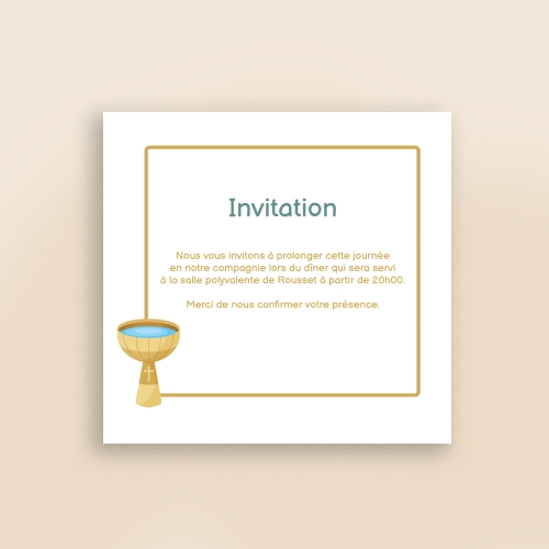 Cartes Invitation Baptême Famille