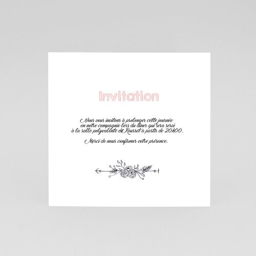 Cartes Invitation Baptême Plume de coton