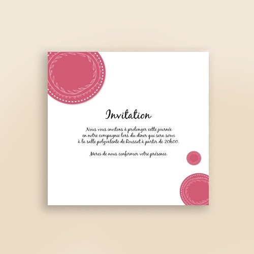 Cartes Invitation Baptême Simple Fille