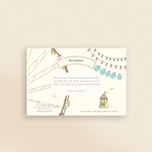 Cartes Invitation Mariage Attractions