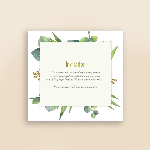 Cartes Invitation Mariage Floral mariage