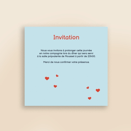 Cartes Invitation Mariage Love is in the Air