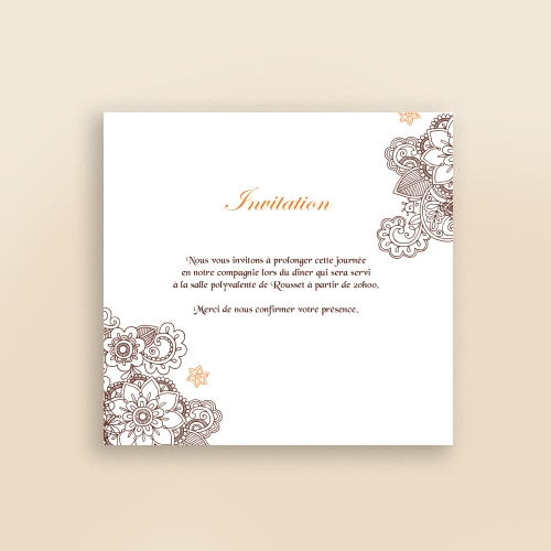 Cartes Invitation Mariage Oriental