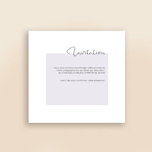 Cartes Invitation Mariage Photo script