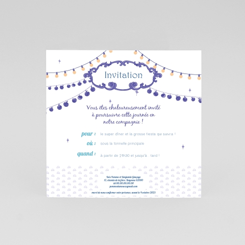 Cartes Invitation Mariage Pomme d'amour