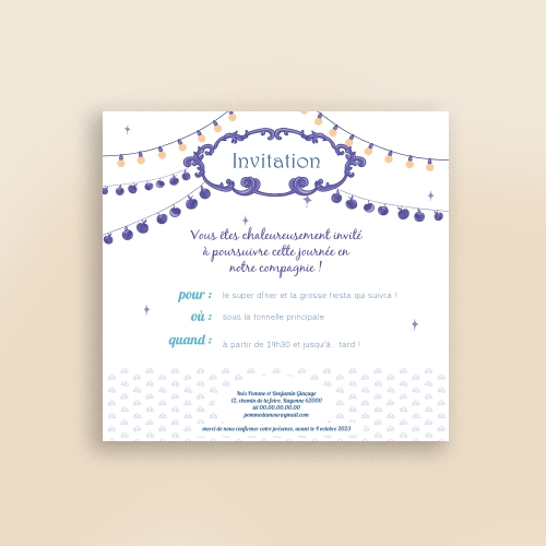 Cartes Invitation Mariage Pomme d'amour