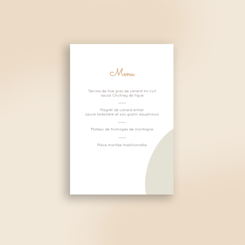 Cartes Menu Baptême Petit ourson