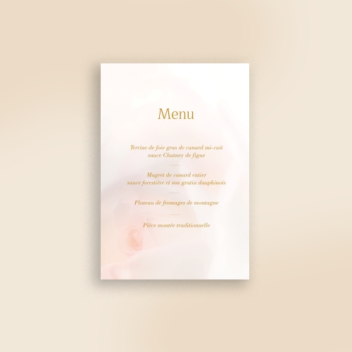 Cartes Menu Mariage Alliance