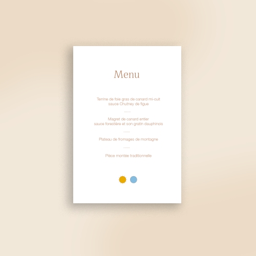 Cartes Menu Mariage Astres
