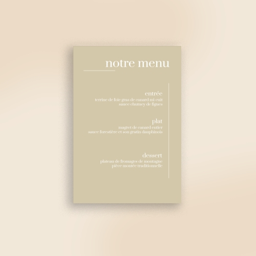 Cartes Menu Mariage Magazine