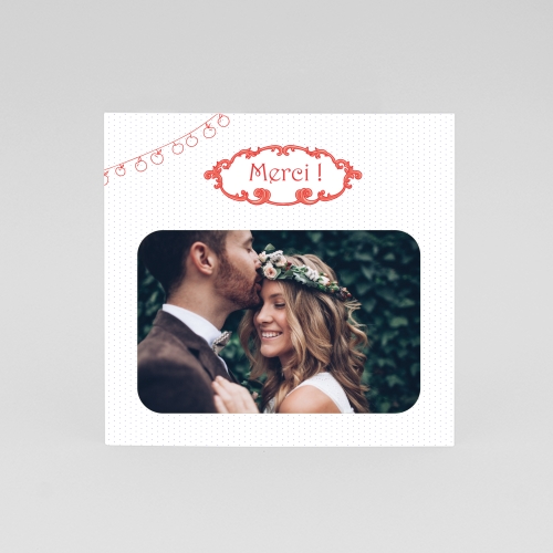 Cartes Remerciements Mariage Pomme d'amour